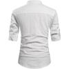 imageNITAGUT Men Henley Neck Long Sleeve Daily Look Linen ShirtsWhite