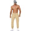 imageNITAGUT Mens Casual Cargo Pants Joggers Sports Pants Trousers Long Pants with Pockets