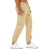 imageNITAGUT Mens Casual Cargo Pants Joggers Sports Pants Trousers Long Pants with Pockets