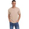 imageNITAGUT Mens Casual TShirt Waffle Crewneck Hipster Short Sleeve ShirtsBeige