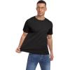 imageNITAGUT Mens Casual TShirt Waffle Crewneck Hipster Short Sleeve ShirtsBlack