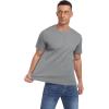 imageNITAGUT Mens Casual TShirt Waffle Crewneck Hipster Short Sleeve ShirtsDark Gray