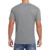 imageNITAGUT Mens Casual TShirt Waffle Crewneck Hipster Short Sleeve ShirtsDark Gray