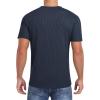 imageNITAGUT Mens Casual TShirt Waffle Crewneck Hipster Short Sleeve ShirtsNavy Blue