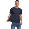 imageNITAGUT Mens Casual TShirt Waffle Crewneck Hipster Short Sleeve ShirtsNavy Blue