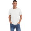 imageNITAGUT Mens Casual TShirt Waffle Crewneck Hipster Short Sleeve ShirtsWhite