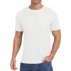 imageNITAGUT Mens Casual TShirt Waffle Crewneck Hipster Short Sleeve ShirtsWhite
