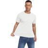 imageNITAGUT Mens Casual TShirt Waffle Crewneck Hipster Short Sleeve ShirtsWhite