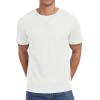 imageNITAGUT Mens Casual TShirt Waffle Crewneck Hipster Short Sleeve ShirtsWhite
