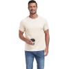 imageNITAGUT Mens Casual Waffle TShirts Short Sleeve Crewneck Solid Summer TeesBeige