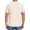 imageNITAGUT Mens Casual Waffle TShirts Short Sleeve Crewneck Solid Summer TeesBeige