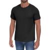 imageNITAGUT Mens Casual Waffle TShirts Short Sleeve Crewneck Solid Summer TeesBlack