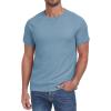 imageNITAGUT Mens Casual Waffle TShirts Short Sleeve Crewneck Solid Summer TeesBlue