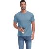 imageNITAGUT Mens Casual Waffle TShirts Short Sleeve Crewneck Solid Summer TeesBlue