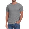 imageNITAGUT Mens Casual Waffle TShirts Short Sleeve Crewneck Solid Summer TeesDark Gray