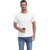 imageNITAGUT Mens Casual Waffle TShirts Short Sleeve Crewneck Solid Summer TeesWhite