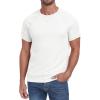 imageNITAGUT Mens Casual Waffle TShirts Short Sleeve Crewneck Solid Summer TeesWhite