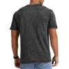 imageNITAGUT Mens Distressed Cotton Shirts Vintage Hipster Hip Hop Longline Crew Neck TShirt01black