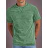 imageNITAGUT Mens Distressed Cotton Shirts Vintage Hipster Hip Hop Longline Crew Neck TShirtArmy Green