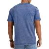 imageNITAGUT Mens Distressed Cotton Shirts Vintage Hipster Hip Hop Longline Crew Neck TShirtBlue