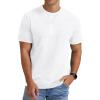 imageNITAGUT Mens Distressed Cotton Shirts Vintage Hipster Hip Hop Longline Crew Neck TShirtWhite