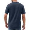 imageNITAGUT Mens Distressed Henley Shirts Retro Short Sleeve Cotton Tee Shirts Casual Button Down Washed TShirtsDeep Blue