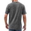 imageNITAGUT Mens Distressed Henley Shirts Retro Short Sleeve Cotton Tee Shirts Casual Button Down Washed TShirtsGrey
