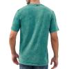 imageNITAGUT Mens Distressed Henley Shirts Retro Short Sleeve Cotton Tee Shirts Casual Button Down Washed TShirtsLake Blue
