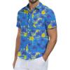 imageNITAGUT Mens Hawaiian Shirts Button Down Short Sleeve Tropical Vacation Beach Shirts with PocketBlue Coconut