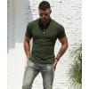imageNITAGUT Mens Polo Shirts Shortsampamp Long Sleeve Casual Slim Fit Workout Shirts0 Dark Green