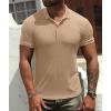 imageNITAGUT Mens Polo Shirts Shortsampamp Long Sleeve Casual Slim Fit Workout Shirts01beige