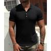 imageNITAGUT Mens Polo Shirts Shortsampamp Long Sleeve Casual Slim Fit Workout Shirts01black