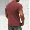 imageNITAGUT Mens Polo Shirts Shortsampamp Long Sleeve Casual Slim Fit Workout Shirts01brick Red