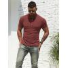 imageNITAGUT Mens Polo Shirts Shortsampamp Long Sleeve Casual Slim Fit Workout Shirts01brick Red