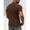 imageNITAGUT Mens Polo Shirts Shortsampamp Long Sleeve Casual Slim Fit Workout Shirts01brown