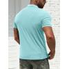 imageNITAGUT Mens Polo Shirts Shortsampamp Long Sleeve Casual Slim Fit Workout Shirts01lake Blue