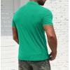 imageNITAGUT Mens Polo Shirts Shortsampamp Long Sleeve Casual Slim Fit Workout Shirts01lake Green