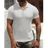 imageNITAGUT Mens Polo Shirts Shortsampamp Long Sleeve Casual Slim Fit Workout Shirts01light Gray