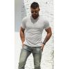 imageNITAGUT Mens Polo Shirts Shortsampamp Long Sleeve Casual Slim Fit Workout Shirts01light Gray