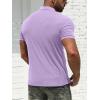 imageNITAGUT Mens Polo Shirts Shortsampamp Long Sleeve Casual Slim Fit Workout Shirts01light Purple