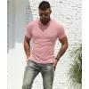 imageNITAGUT Mens Polo Shirts Shortsampamp Long Sleeve Casual Slim Fit Workout Shirts01pink