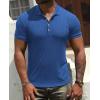 imageNITAGUT Mens Polo Shirts Shortsampamp Long Sleeve Casual Slim Fit Workout Shirts01royal Blue
