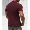 imageNITAGUT Mens Polo Shirts Shortsampamp Long Sleeve Casual Slim Fit Workout Shirts01wine Red