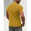 imageNITAGUT Mens Polo Shirts Shortsampamp Long Sleeve Casual Slim Fit Workout Shirts01yellow