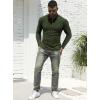 imageNITAGUT Mens Polo Shirts Shortsampamp Long Sleeve Casual Slim Fit Workout Shirts02dark Green