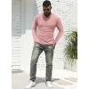 imageNITAGUT Mens Polo Shirts Shortsampamp Long Sleeve Casual Slim Fit Workout Shirts02pink