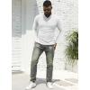 imageNITAGUT Mens Polo Shirts Shortsampamp Long Sleeve Casual Slim Fit Workout Shirts02white