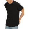 imageNITAGUT Mens Premium Cotton Crew Neck TShirt Fresh Classic TeeA Black