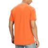 imageNITAGUT Mens Premium Cotton Crew Neck TShirt Fresh Classic TeeA Bright Orange