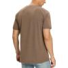 imageNITAGUT Mens Premium Cotton Crew Neck TShirt Fresh Classic TeeA Dark Khaki